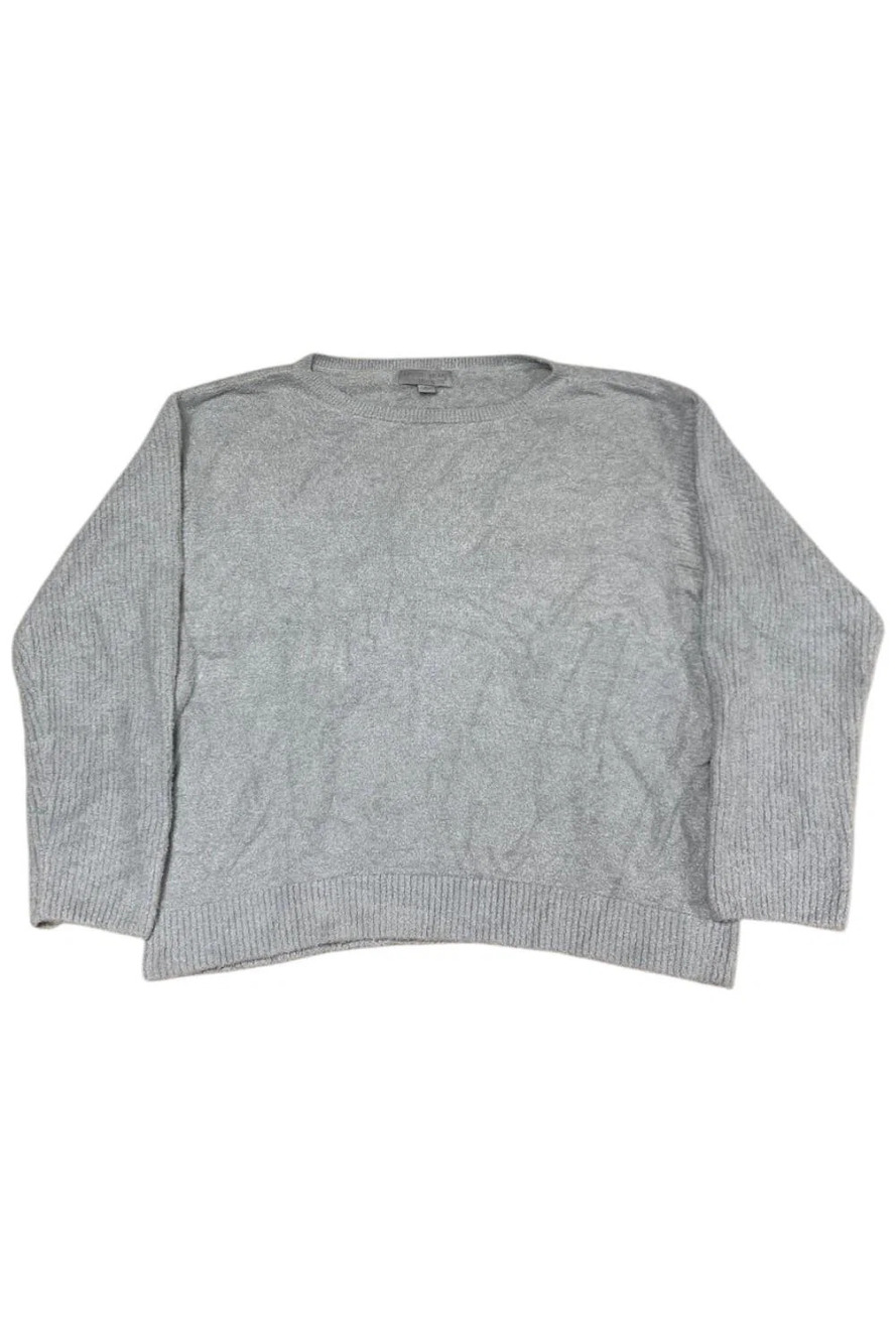 Barefoot Dreams Women's CozyChic Lite Ribbed Sleeve Pullover Ocean - Regular